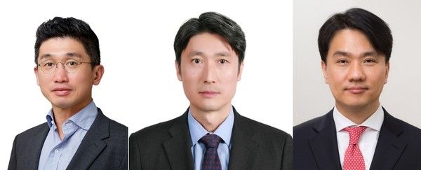 ▲(왼쪽부터) 안창국 신임 금융위 상임위원, 박민우 신임 증선위 상임위원, 이형주 신임 금융정보분석원장.