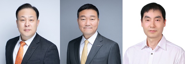 ▲(왼쪽부터) 이운익 삼양사 대표 내정자, 윤석환 삼양패키징 대표 내정자, 안태환 삼양KCI 대표 내정자