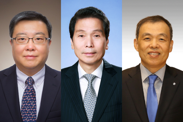 ▲(왼쪽부터) 김영성 KB자산운용 대표, 배재규 한국투자신탁운용 대표, 조재민 신한자산운용 대표.