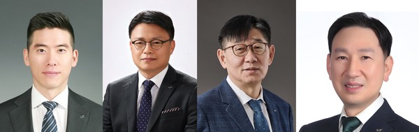 ▲(왼쪽부터)구동휘 LS엠엔엠 사장, 안길영 LS일렉트릭 총괄 부사장, 장채대석 LS일렉트릭 부사장, 조의제 LS ITC 부사장. 사진=LS.