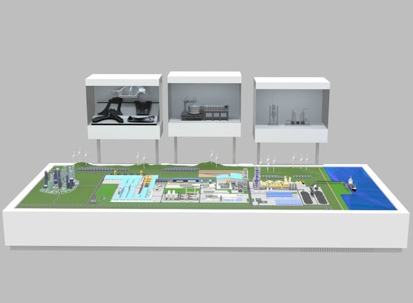 ▲현대제철 미국 전기로 제철소 모형.