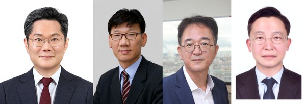 ▲(왼쪽부터) 김동환 신임 금융소비자국장, 전요섭 신임 금융정책국장, 김진홍 신임 금융산업국장, 유영준 신임 디지털금융정책관.