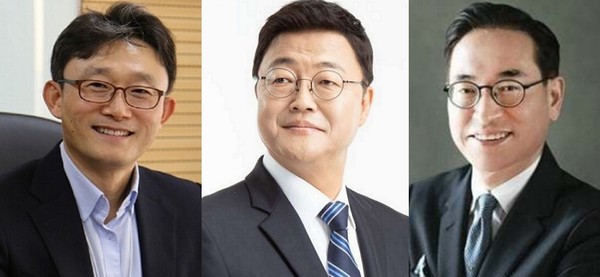 ▲(사진 왼쪽부터) 박윤영 전 KT 기업부문장 사장, 주형철 전 청와대 경제보좌관, 홍원표 전 SK쉴더스 사장.