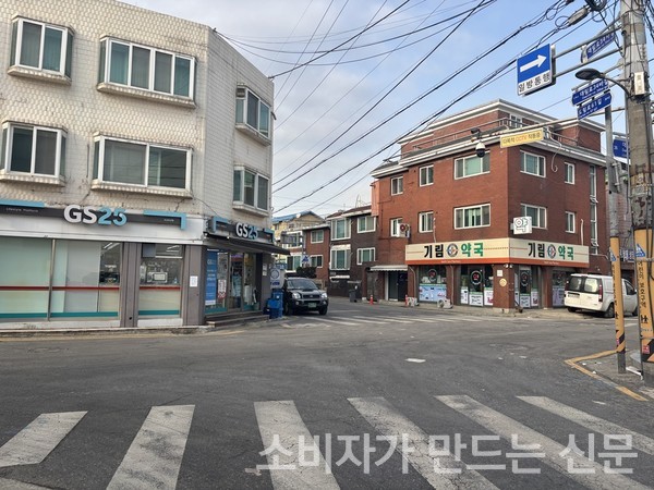 ▲더샵 신풍역 현장 뒷쪽 거리