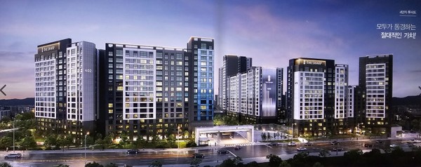 ▲더샵 분당 하이스트 투시도