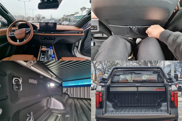 ▲무쏘  데크 내부에 LED 데크 램프가 적용돼 어두운 환경에서도 편리하게 사용할 수 있다.