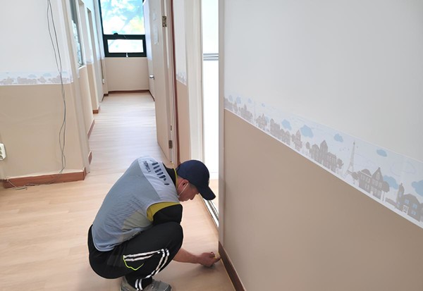 ▲한샘 임직원이 직접 시공한 시흥 '정왕지역아동센터'