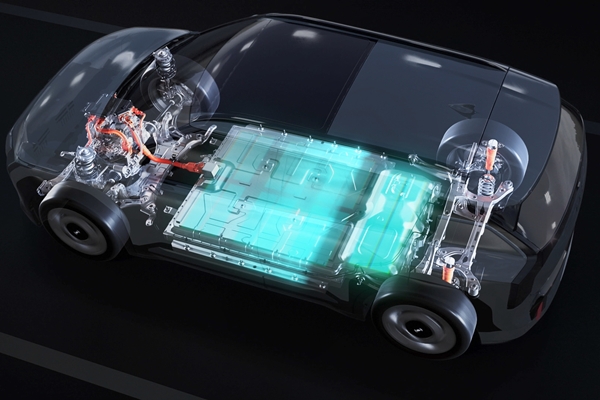 ▲EV3에 탑재된 스마트 회생 시스템 3.0이 회생 제동하는 장면