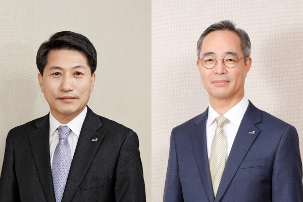 ▲교보증권 박봉권(왼쪽)·이석기(오른쪽) 각자대표.