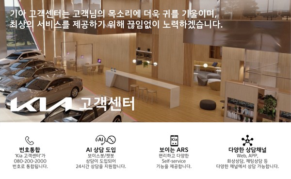 ▲기아는 지난해 4월부터 인공지능(AI) 기술을 도입해 고객센터의 역할과 기능을 개편했다