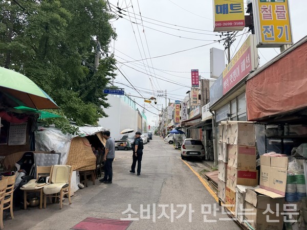 ▲드파인 아르티아 현장 뒤쪽. 사진=이설희 기자